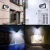 Import 100led outdoor lighting courtyard street lamp waterproof human body induction solar wall lamp from China