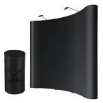 10ft Portable Aluminum PVC Magnetic Curved Pop Up Display for Advertising Trade Show Exhibition Promotions