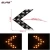 Import 1210 12V 1W 6000K Car rearview mirror turn signal hidden steering14SMD LED arrow lights from China