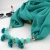 Import 12colors Chiffon Round Neck Acrylic Bead Necklace Pendant Scarf from China