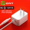 12V 1A UL certified power adapter US AC DC 12W high quality FCC certified wall power supply