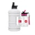 Import 1.3/2.2/2.5L big capacity gym drink bottle sport WATER  bottle PETG water bottle can match small capacity from China