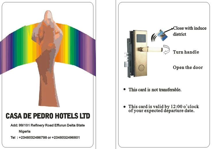 13.56mhz  RFID  S50 printing card for hotel lock and electronic lock