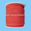 1/4" red 16 strands braided polypropylene packing rope