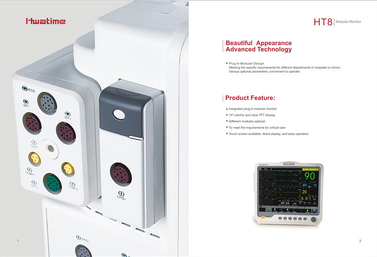 Buy 15 Inch Icu Room Touch Screen Heart Rate Vital Sign Patient Monitor ...