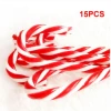 15Pcs Plastic Candy Cane Ornaments Christmas Tree Hanging Decorations For Festival Party Xmas for Dropshipping Services