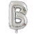 Import 16-inch letter balloon silver A-Z aluminum foil balloon, birthday party decorative aluminum foil ball from China