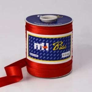 19mm Wide Single Faced 100% Polyester Satin Bias Cord Tape