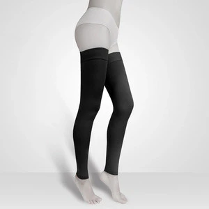 20-30mmHg Women&#39;s compression footless tight anti-slip elastic body shaping stockings long tube socks