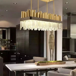 2018 the most popular modern luxury golden crystal glass chandelier lights for home decoration Model number WF-K07-110B