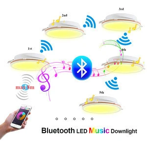 2019 Newest Patent Smart Wifi Tuya Downlight with Bluetooth Music LED Downlight