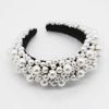 2020 Custom Fashion Wedding Baroque Headband Padded Hairband Pearl Headband For Women