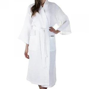 2020 Factory Prices Shower Robe Luxury Waffle Bathrobe Dressing Gown For Men And Women