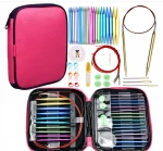 2020 High quality color Knit Weave Craft Yarn  Aluminum Crochet Hooks travel set