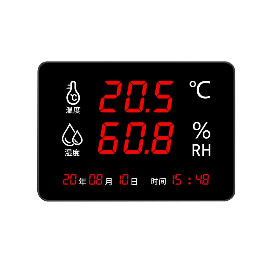 2020New Digital LED temperature and humidity meter monitor display AS108A