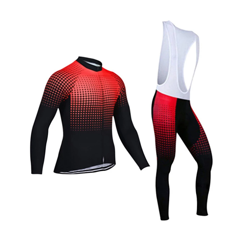 2021 Breathable Cycling Clothes Set Long Sleeve Spring Summer Jersey Men Suit Outdoor Sportful Bike MTB Clothing