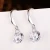 Import 2021 Cheap Latest Fashion cz earrings simple 8mm cubic zirconia drop earrings from China