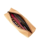 2021 Cork Wood Phellem Bag For Pen Pencil Pouch Case School Office Pen Case Cork Pencil Bag Zipper Bag