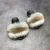 Import 2021 Custom comfortable fox fur indoor and outdoor women plush slippers from China