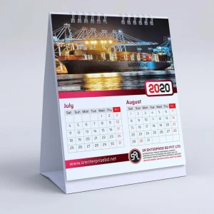 2021 Custom Printing Desktop Office Diary Weekly Monthly Planner Calendar Promotion Desk Table Calendar