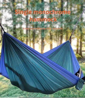 2021 High quality Outdoors Backpacking Survival or Travel Single or Double parachute camping hammock