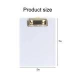 2021 hot office binding fold gold clear acrylic a5 clipboard for hospital