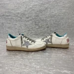 2024 Good Quality Ball Star with Metallic Leather Star and Glitter Heel Tab Sneakers