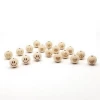 20mm Natural Round Heart Elephant or Stars Printed Wood Beads With Hole For Earrings