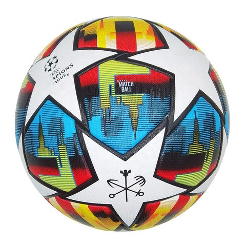21-22 league match soccer ball yellow top quality PU seamless bonded size 5 football training balls size 4 custom print LOGO