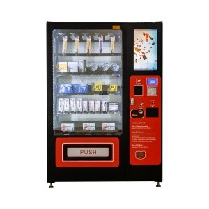 21.5 inched touch screen with three microwave oven for box meal vending machine