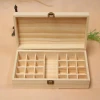 24 + 1 long wooden box essential oil packaging wooden box beauty salon essential oil bottle storage and sorting box