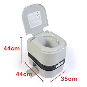 24L outdoor  plastic  camping mobile travel car Portable toilet  with flush