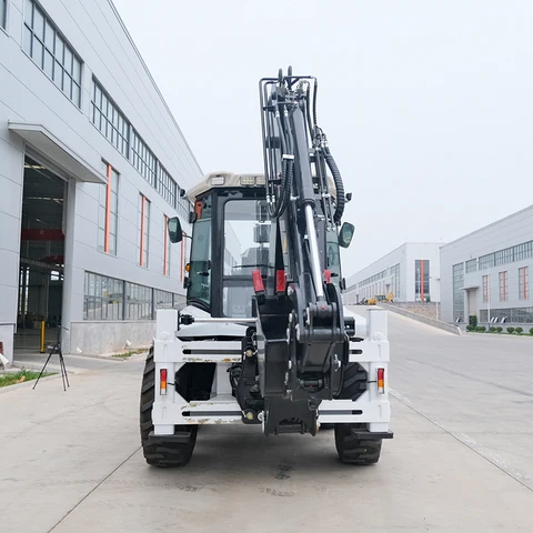 Buy 2.5 Ton 4 In 1 Bucket Backhoe Excavator Loader Diesel 4x4 Excavator ...
