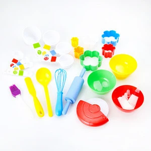28 Piece Baking Set Kids Cooking Supplies for Making Pastrie Cupcakes Cakes Cookies