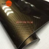 2D Black Gold High Glossy Carbon Fiber Vinyl Wrap Film ventilation Automobiles Car Motorcycle DIY Decorative Sticker 2TQ-BlGl