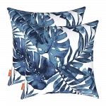 2PCS Excellent Quality Waterproof Green Leaf Outdoor Pillow Case Cushion Cover