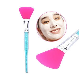 2Pcs Soft Silicone Facial Face Mask Mud Brush Mixing Makeup Brush Applicator Tools