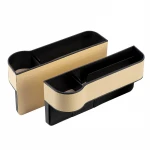 2pcsUniversal Car Seat Gap Organizer PU Leather Pocket For Wallet Phone Slit Pocket Auto Car Storage Organizer Car Assessoires