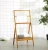 Import 3 layers foldable bamboo wooden ladder bathroom swimming pool shelf toilet rack organizer bamboo towel drying rack from China