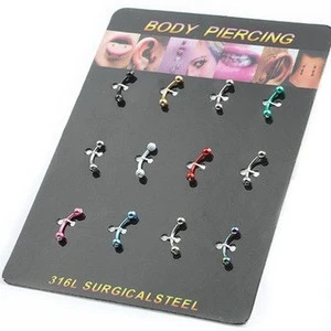 316 steel body piercing  sharp   Stainless Steel Body Piercing Jewelry Set original color