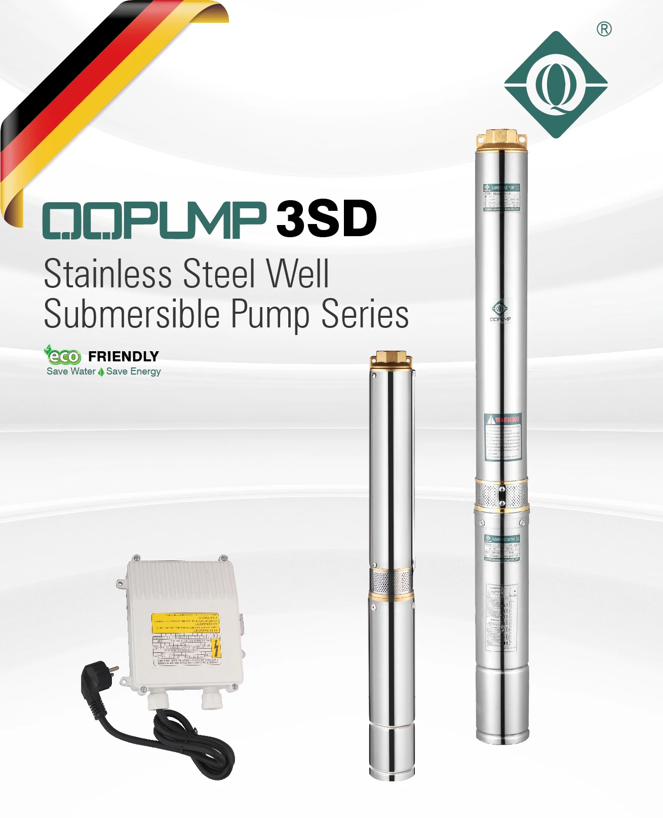 3SDM 2.5/20 High lift stainless steel pump deep well pump submersible pump manufacturers direct sales