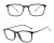 4 colors option customized logo new TR90 + alloy metal slim glasses optical  frames eyewear