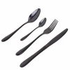 4 PCS Black Flatware Cutlery Set Stainless Steel 18/0 Dinner Fork Sets