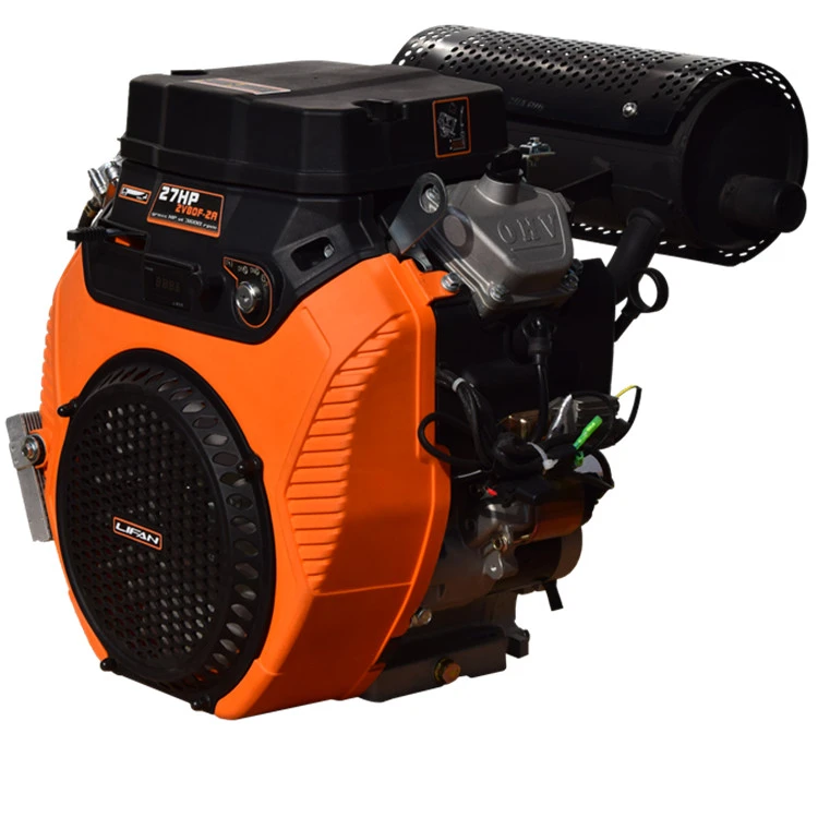 4 Stroke 2V80F V Twin Cylinder Electric Start 27HP Gasoline Engine