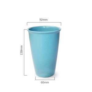400 ml/16oz bamboo fiber cup dinner cup according to customer pantone color to make the material protect environment coffee mug
