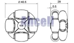 40mm 2-Ways Multi-direction POM Plastic Conveyor,Omniball Caster ABS Skate Roller Omnifloat Wheel Castor