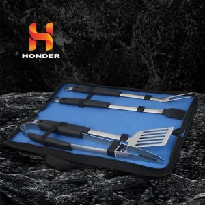 4pcs BBQ Tool Set Grill Accessories  kitchen tool sets with portable bag