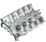 5 axis DMG cnc machining milling 6061 7075 aerospace aluminum billet engine block