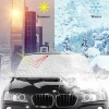 5 Magnets Car Winter Windshield Cover with Rearview Mirror Protector