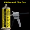 5 Minutes Super Quick Drying  AB Glue Adhesive Epoxy Resin with 1 piece Glue Gun